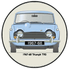Triumph TR5 1967-68 (Hard Top) Coaster 6